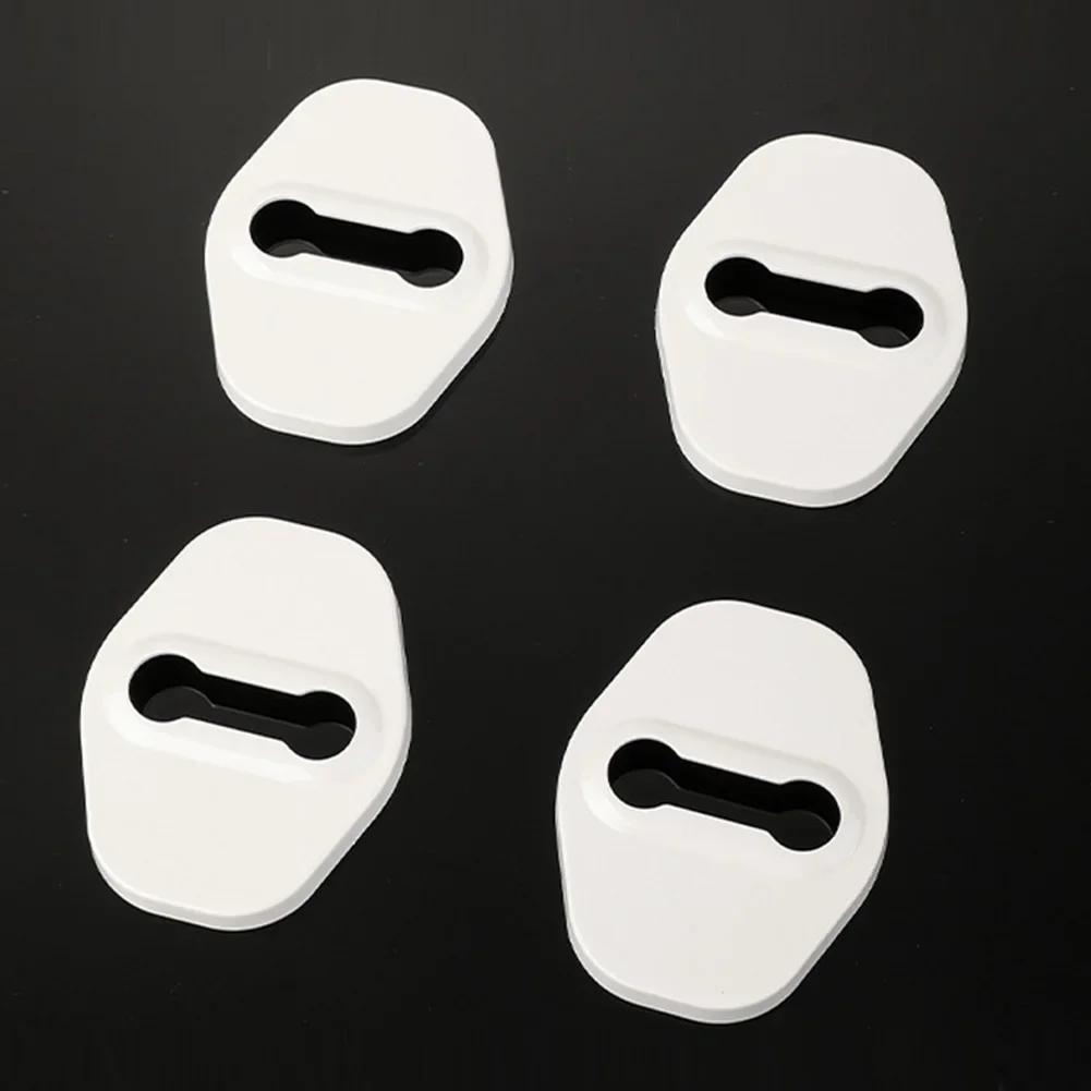 4 шт. Накладки на пряжки замков дверей автомобиля, амортизационные накладки, накладки для защиты от столкновений дверей автомобиля для VW Volkswagen ID.3 ID.4 ID3 ID4 CROZZ ID6