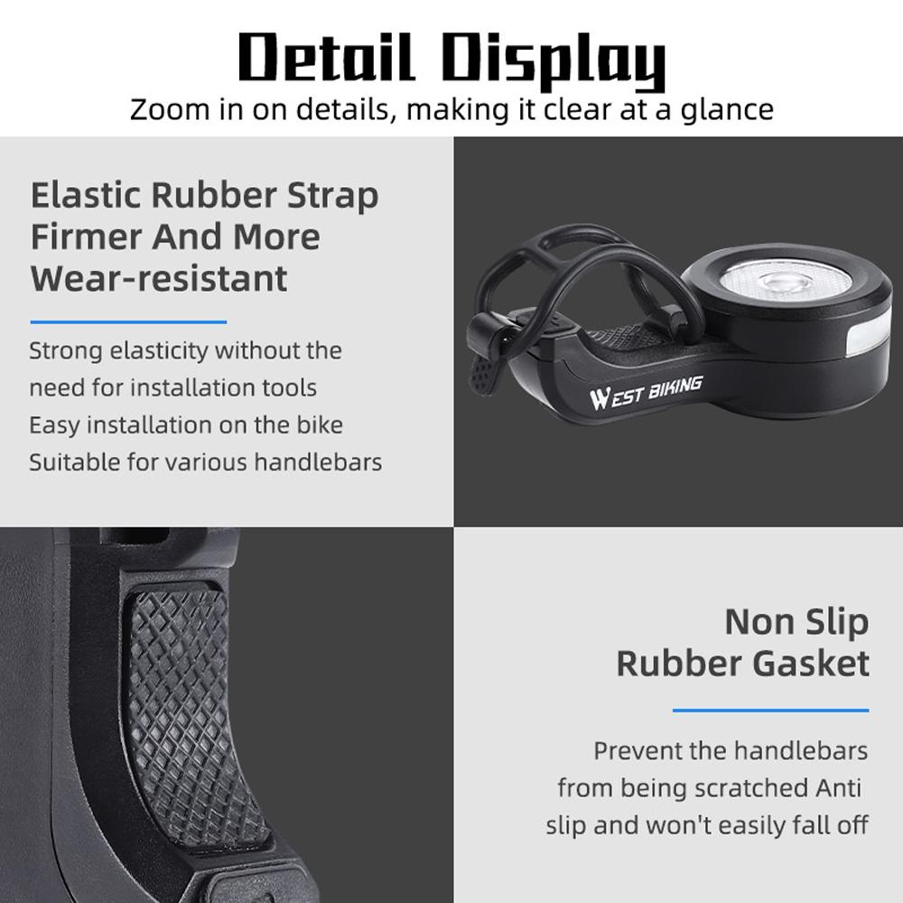 USB перезаряжаемый детский велосипедный электрический звонок, водонепроницаемый портативный велосипедный звонок со светом, детский громкий