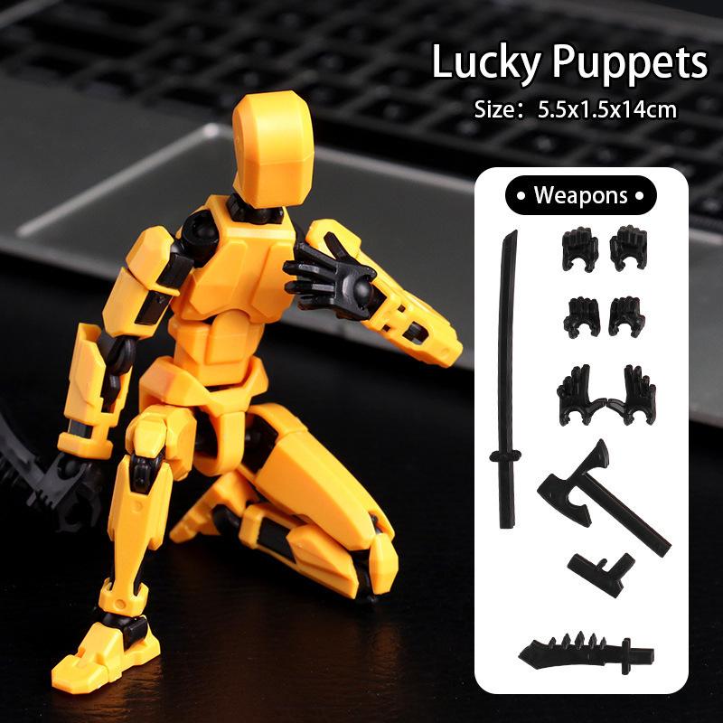 Action Figure Set, Giant Sword Robot Action Figure 3D Printed Robo 13 Action Fidget Toys Figure Articulated, Collectors Desktop