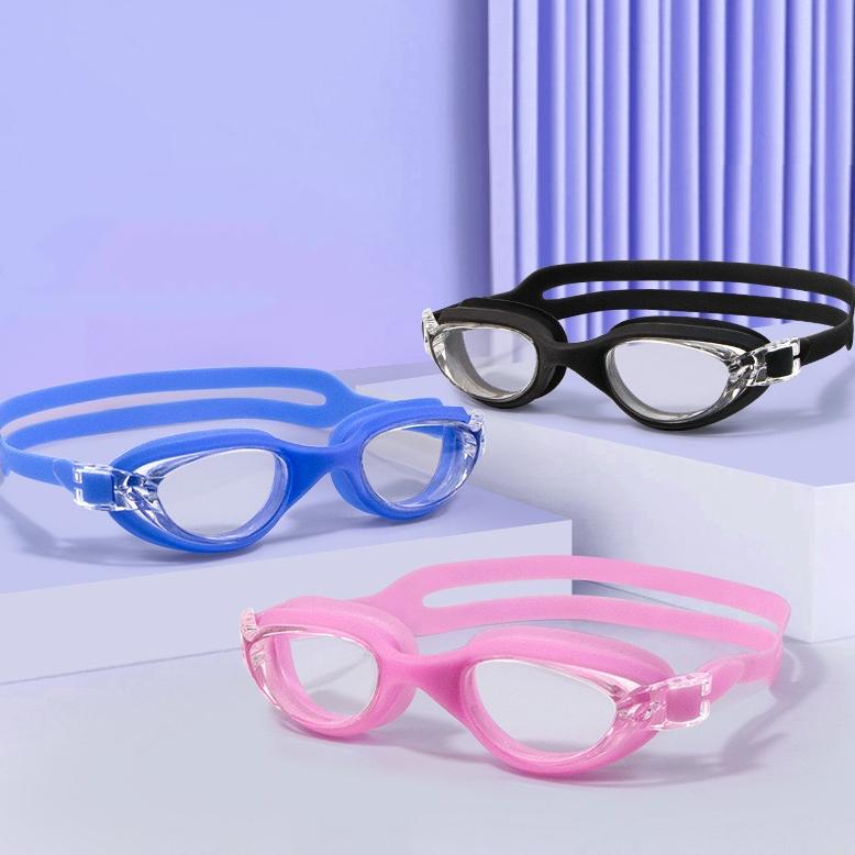 High Definition Teenager Swimming Goggle Anti Fog No Leaking for Adult Men Women Youth PC & Glass Lenses Silicone Gasket