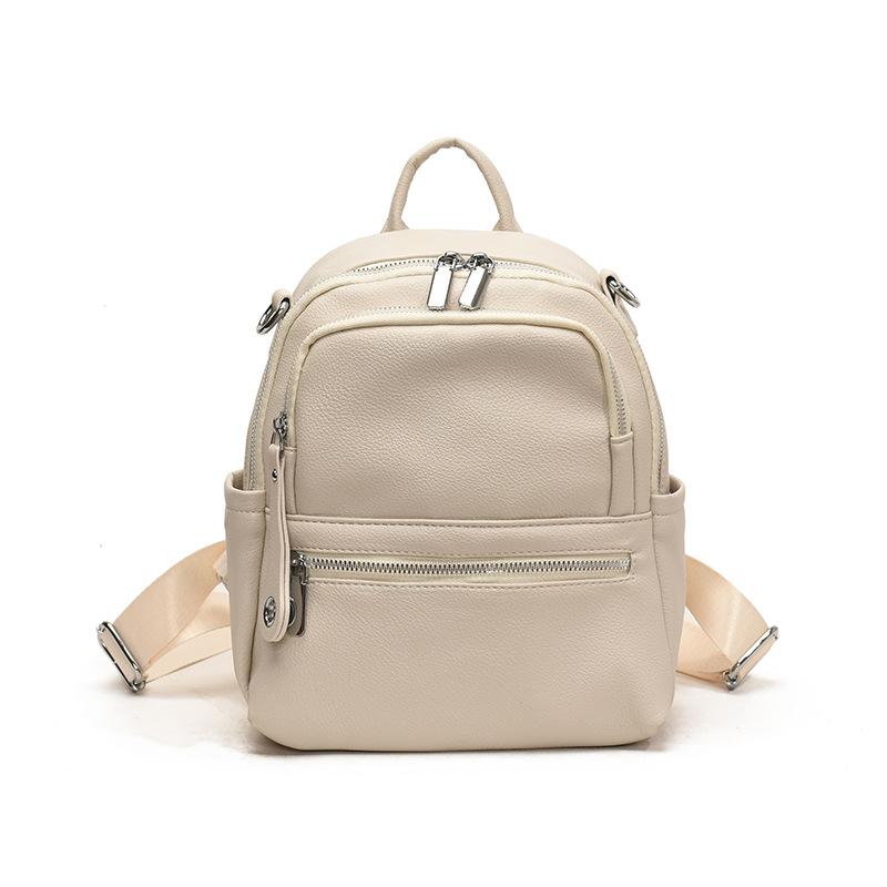 Рюкзак Женский Конфетный Цвет Сумка Три в Одном Многофункциональный Многокомпонентный Повседневный Милый Универсальный Однотонный Высококлассный