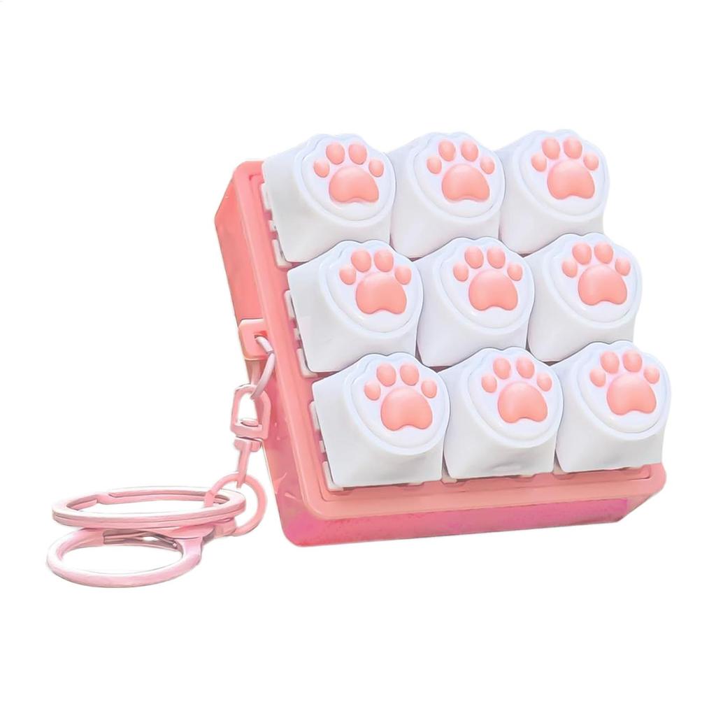 Клавиатура Игрушка-антистресс 9 Клавиш Клавиатура Брелок-антистресс Кнопка Клавиатуры Наконечник Пальца Колпачки Клавиш Подвеска Игрушки для Снятия Стресса