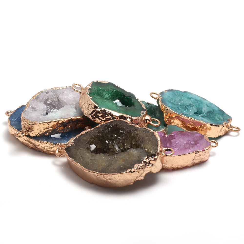 Агат в оправе для изготовления браслетов подвесок