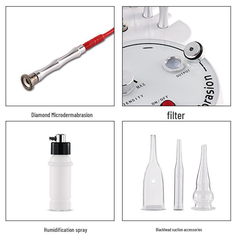 Three-in-One Diamond Microdermabrasion Machine for Pore Cleaning and Skincare