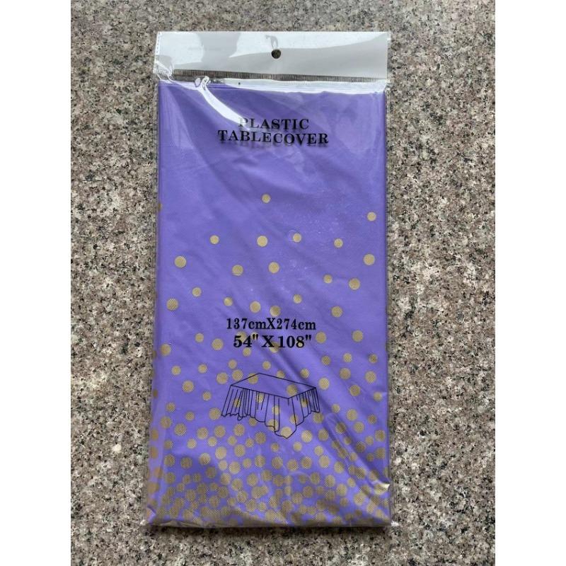 Polka Dot Party Tablecloth PEVA Waterproof and Oil-proof Disposable Party Tablecloth Party Tablecloth