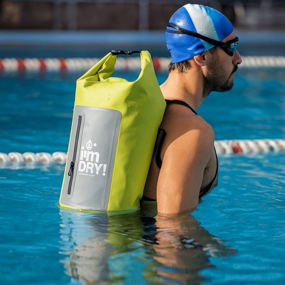 Large-Capacity Waterproof Dry Bag 10/15L Beach Backpack Swimming Bucket Bag Beach Swimming
