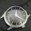 ВИНТАЖНЫЕ МУЖСКИЕ ШВЕЙЦАРСКИЕ ЧАСЫ MONTINE С РУЧНЫМ ПОДЗАВОДОМ ВОССТАНОВЛЕННЫЕ ЧЕРНЫЙ ЦИФЕРБЛАТ a445227-1