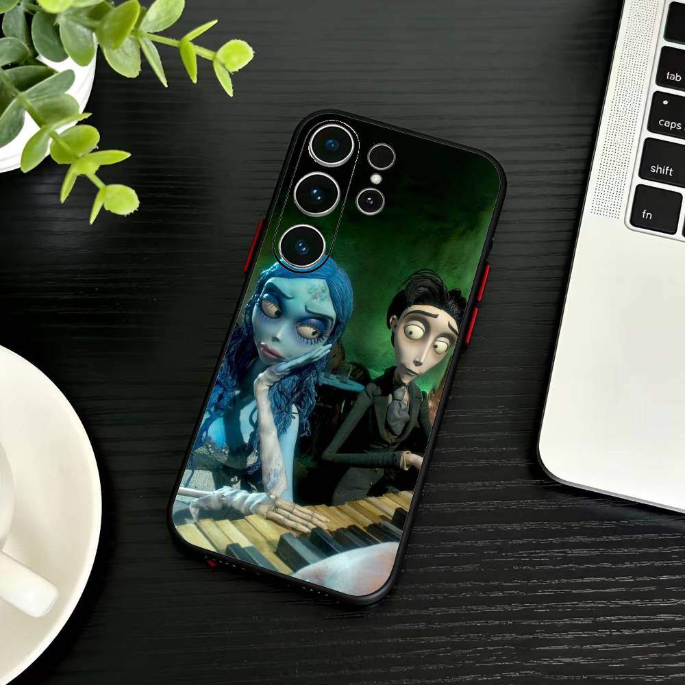 P-Corpse Bride Phone Case For Samsung S26,S25,S24,S23,S22,S21,S20,S30,Ultra,Plus,Fe,Note,5G Black Cover
