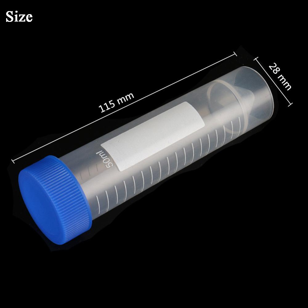 Fittings With Scale Lab Analysis Bottles Centrifuge Tubes Caps Pack Container Plastic Test Tube