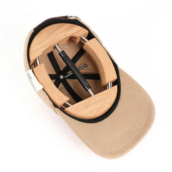 Cap Shaper Adjustable Hat Stretcher Two-Way Expansion Durable Wood Expander for Cowboy Hats Baseball Caps