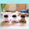 Ultrasoft Short Plush Dog Keychain Bag Charm Stuffed Animal Nursery Decor For Kids