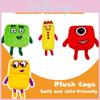 Плюшевая кукла Numberblocks Мягкая и милая мягкая игрушка для детей Обучающая и веселая