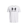 UA Sportstyle Logo Print Crew Neck Short Sleeve T-Shirt Men Tops White 1382911-100