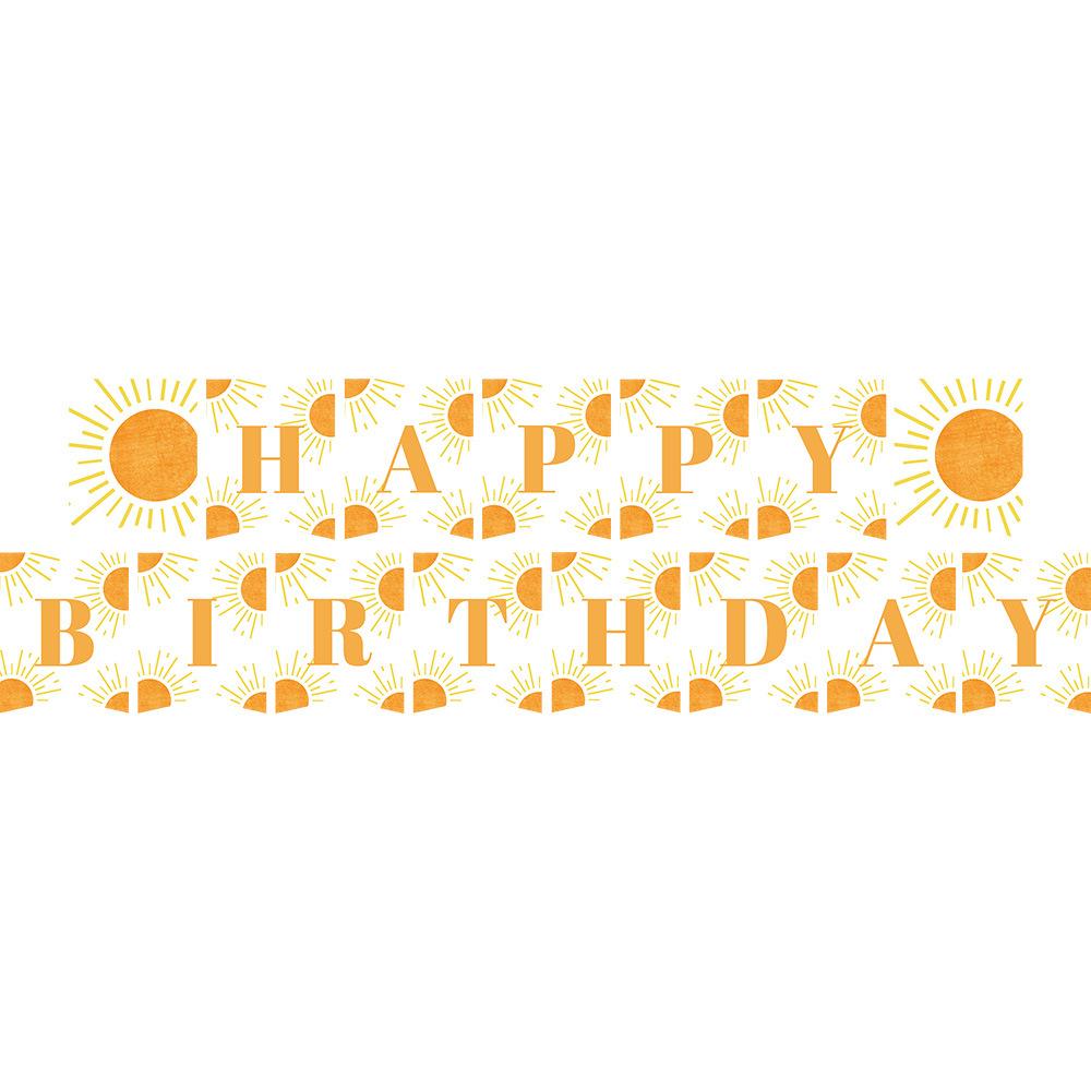 Sun Themed Party Tableware Paper Plates Tissue Paper Cups Birthday Supplies, Bohemian Disposable Birthday Parties