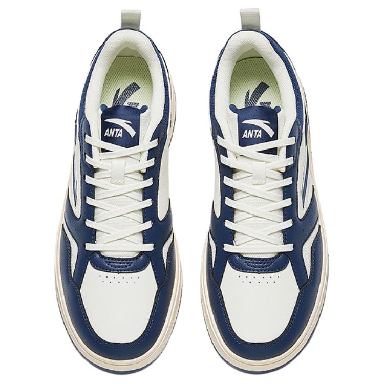 Anta Кроссовки Lifestyle Series Non-Slip Durable Low-Top для скейтбординга для мужчин, синие, белые, 912438010Q-3