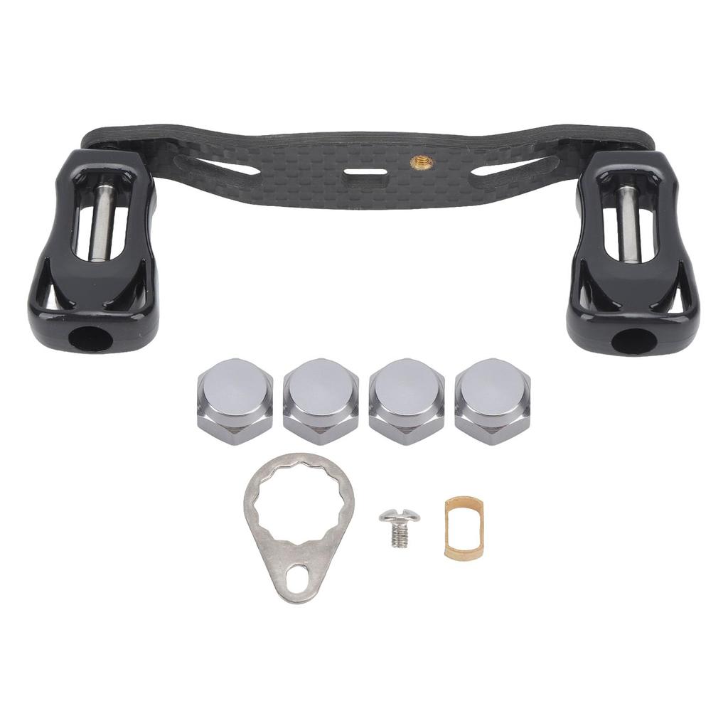 J-ouuo Ручка для рыболовной катушки Углеволокно Двойная ручка для кастинговой катушки D S A Легкая Простая замена (85мм)