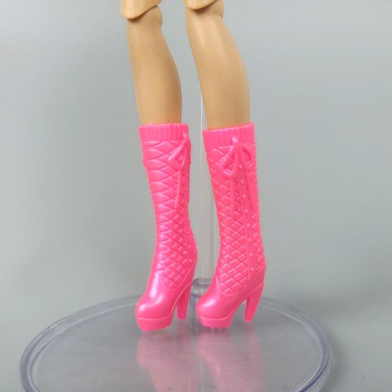 5 пар/лот, разноцветные туфли на высоком каблуке для куклы Барби, обувь для 1/6 кукол BJD, аксессуары для девочек, игрушки для игр своими руками