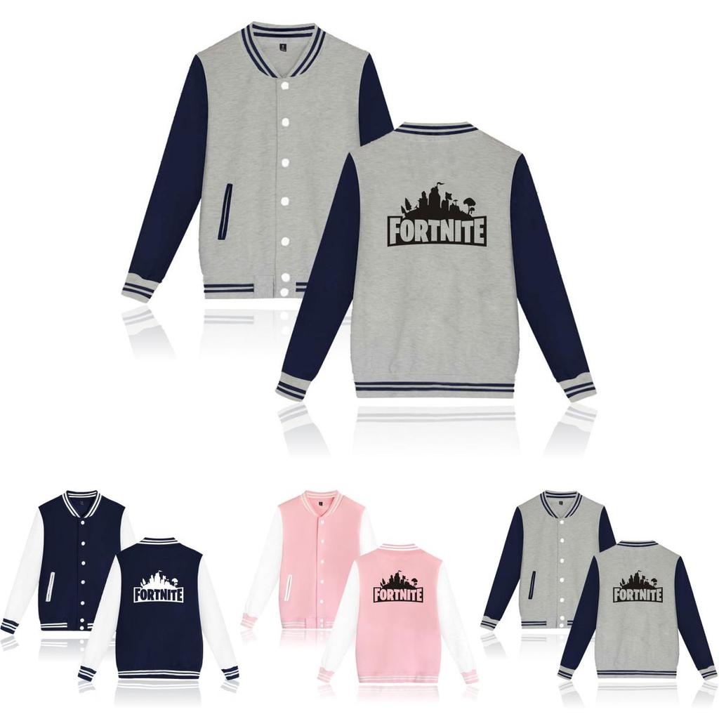 Plus Menwomen Autumn Size Buttons Sweatshirt Fortnite Fashion Jackets Baseball