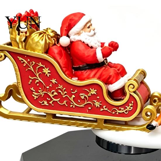 Christmas Collectibles for Friends Floating Santa Sleigh, Flying Sleigh Magnetic Levitation Display, Unique Gift Family Claus Tabletop Decor
