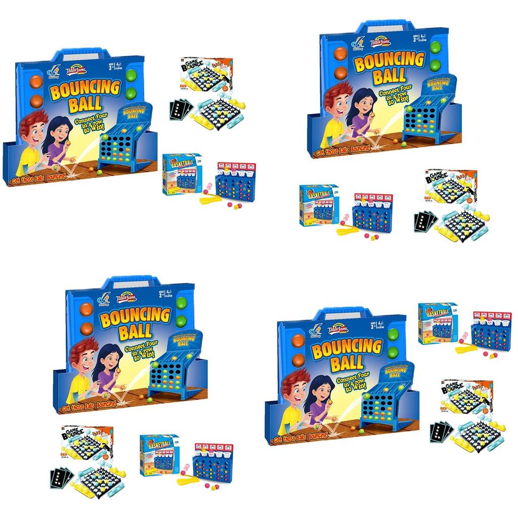 Захватывающая настольная игра с отскакивающими шариками для семей и детей в возрасте 3-5 лет
