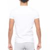 Emporio Armani Stretch Cotton V-Neck Short Sleeve T-Shirt/Undershirt, EU Size, Men's, Gift, 54047290, M (EU Size), 90. White