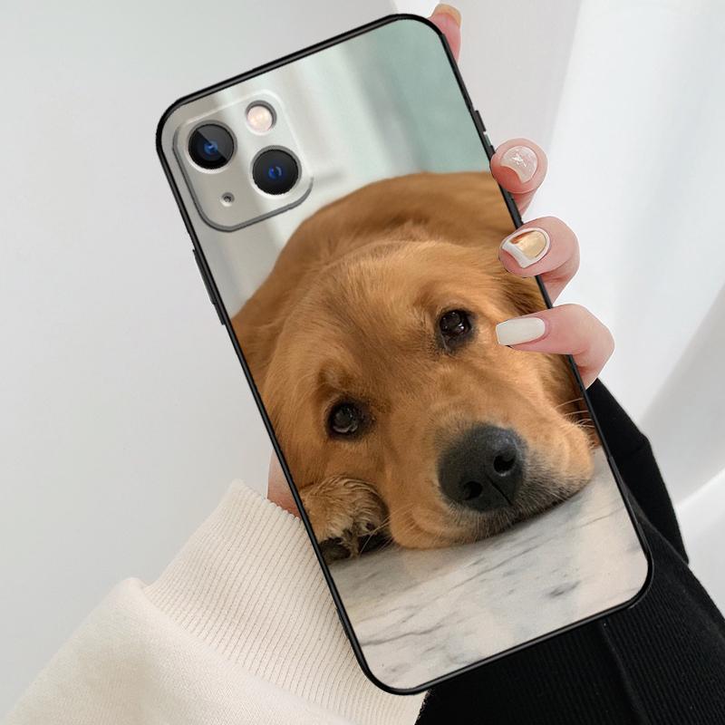 Golden Retriever Dog Phone Case For iPhone 11 12 13 14 15 16 Pro XS Max Mini Cover For iPhone X XR Plus Back Case