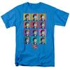 I Love Lucy Worhol Mens T Shirt Turquoise Officially Licensed