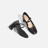 Extravagant Style Square Head Retro High Heels with Shallow Mouth Mary Jane Single Shoes Women's Small Height-increasing Shoes