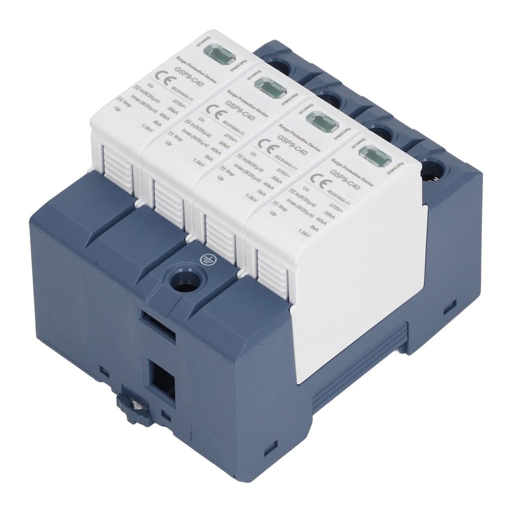 Устройство защиты от перенапряжения 40KA 4P SPD Protector Промышленный монтаж на DIN-рейку AC 275V