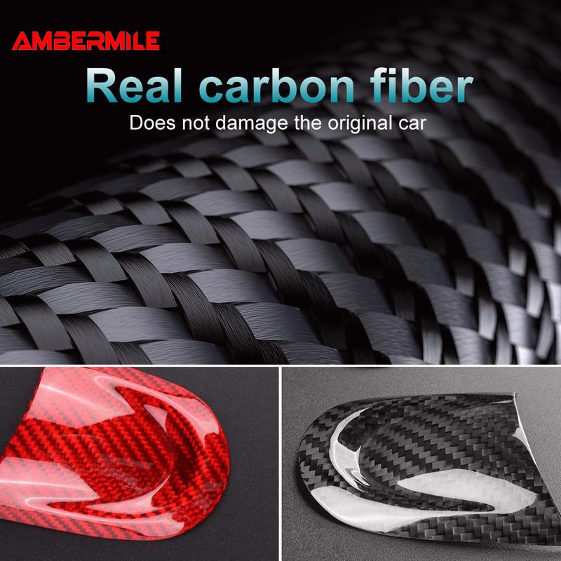 for MINI Cooper Countryman R60 R55 R56 R57 2010 2011 2012 Real Hard Carbon Fiber Car Steering Wheel Cover Trim Accessories