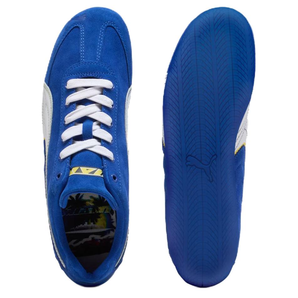 Scuderia Ferrari x Puma Speedcat Miami Ярко-синие Унисекс Кроссовки Лимонно-Безе------Детали 309359-01