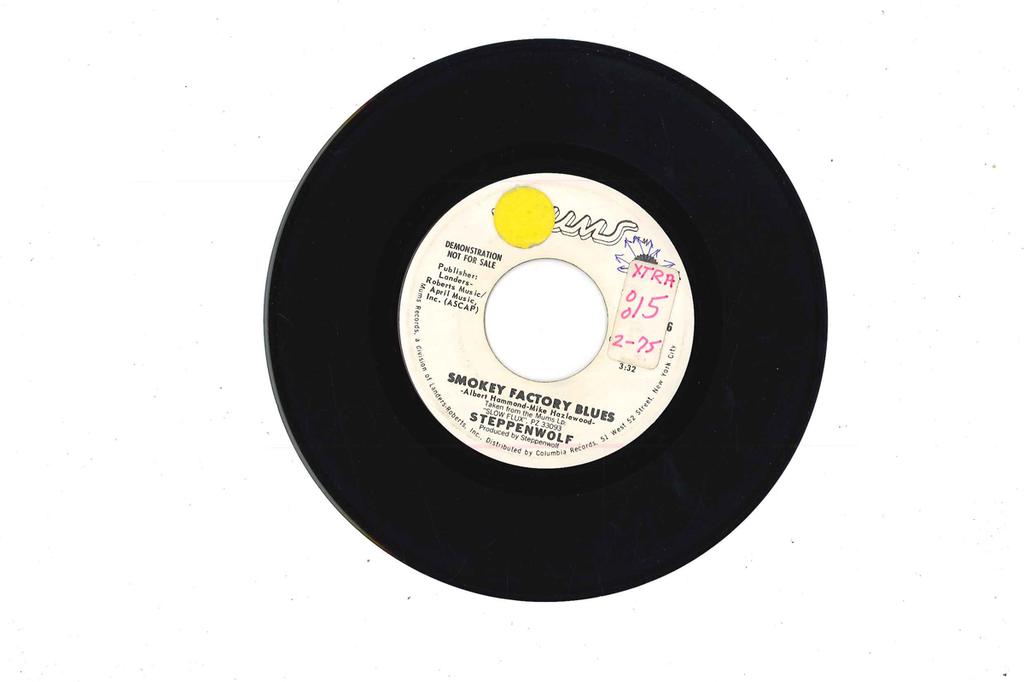 7-дюймовая пластинка STEPPENWOLF - Smokey Factory Blues ZS86036PROMO MUMS 1974 США Рок Б/у
