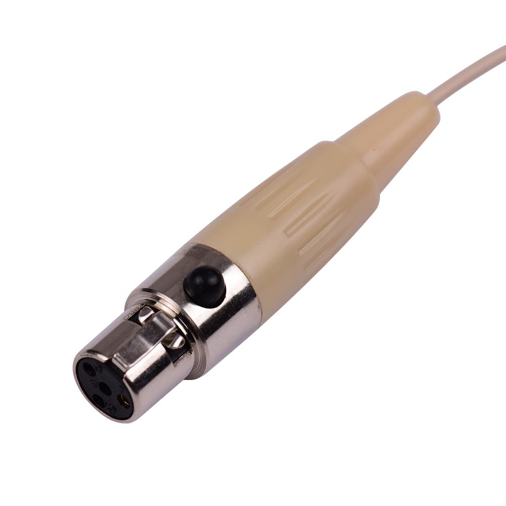 Легкий конденсаторный микрофон с одним ушным крючком, 4-контактный разъем XLR для беспроводного поясного передатчика