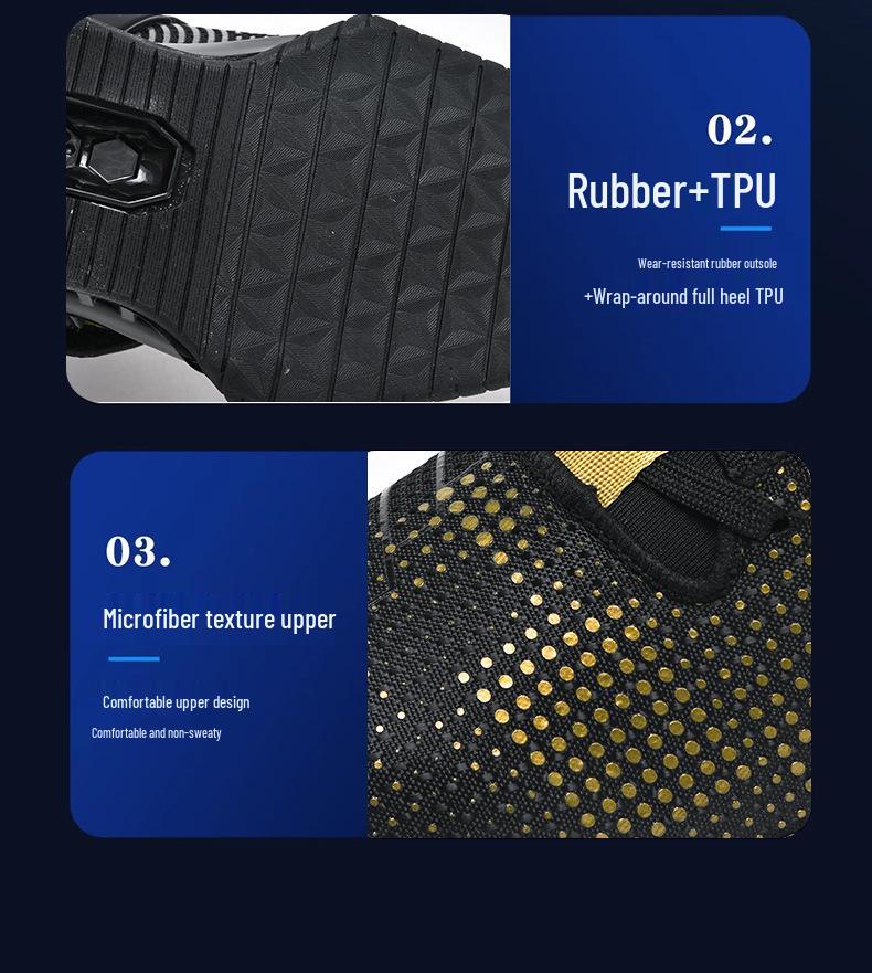 2025 Мужские сверхлегкие кроссовки для тяжелой атлетики: 5-е поколение, Дышащая, Обувь для комплексных тренировок приседаний