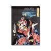 Solid Wood Frame Japanese Fox Mask Art Poster Vintage Geisha Traditional Canvas Painting Oriental Japan Travel Exhibition Wall Picture Room Decor