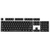 ABS Dual-Color Black and White Mechanical Keyboard Keycaps with Translucent Closed Characters for 61/87/104 Keys