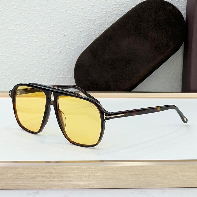 TF1209 Высококачественные солнцезащитные очки-авиаторы с Т-образной перемычкой и двойной перекладиной: Ретро-дизайн в европейском и американском стиле, большая оправа, стильные солнцезащитные очки