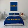 Yellow CABJ text stripe. Bedding sets Duvet cover sets Duvet covers Pillowcases(1*Duvet Cover 2*Pillowcases without duvet insert)