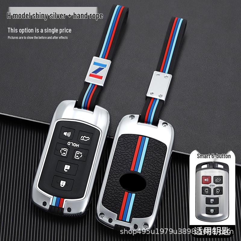 High-Grade Zinc Alloy Key Case for Imported Sienna - Durable, Stylish Buckle Design for Men