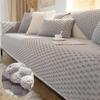 Super Soft Durable Sofa Towel Plaid Plush L Shape Sofa Cover Non-Slip Anti-dirty Combination Couch Cover Sofa Towel Decor