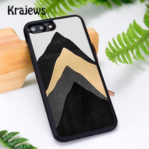 Krajews Marble Tri Black Gold Accessories Phone Case For iPhone 17 Air 16 15 14 Plus 11 12 13 Pro Max cover coque