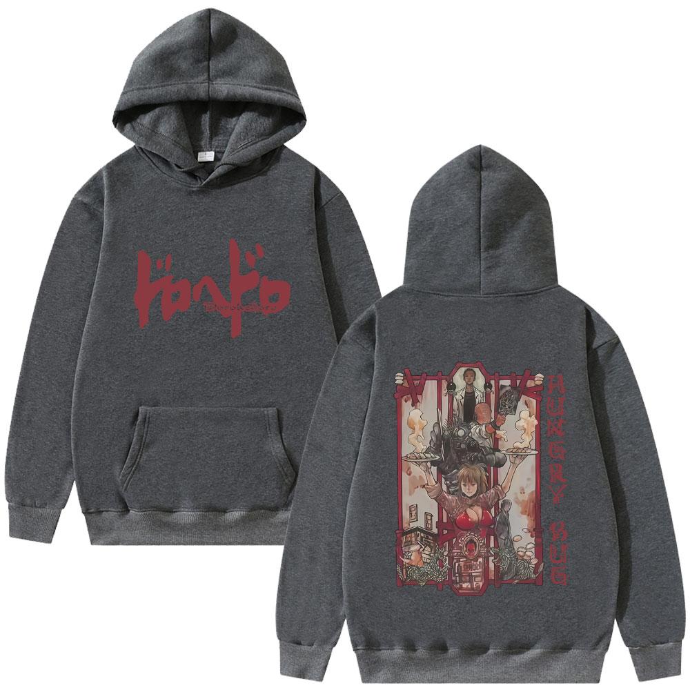 Anime Dorohedoro Graphic Hoodie Kaiman Merch Hooded Tracksuit Men Women Gothic Manga Rock Streetwear Unisex Oversized Hoodies