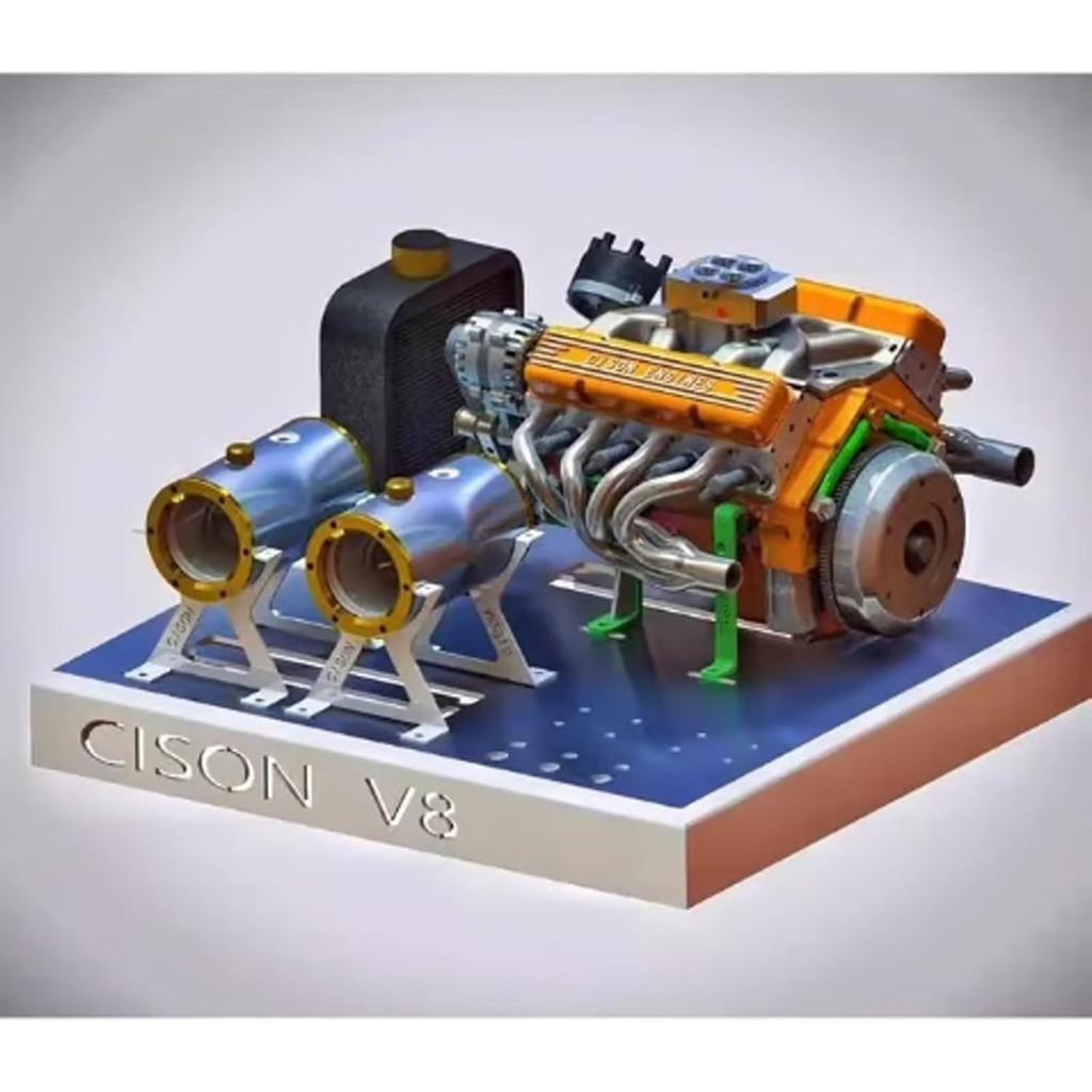 89%-Бензиновый V8 Малоблочный Двигатель Модели для Сборки Комплекты Двигателя V8 Бензиновый Собери Сам Stem Модель Двигателя V8 Мини Модель Двигателя V8