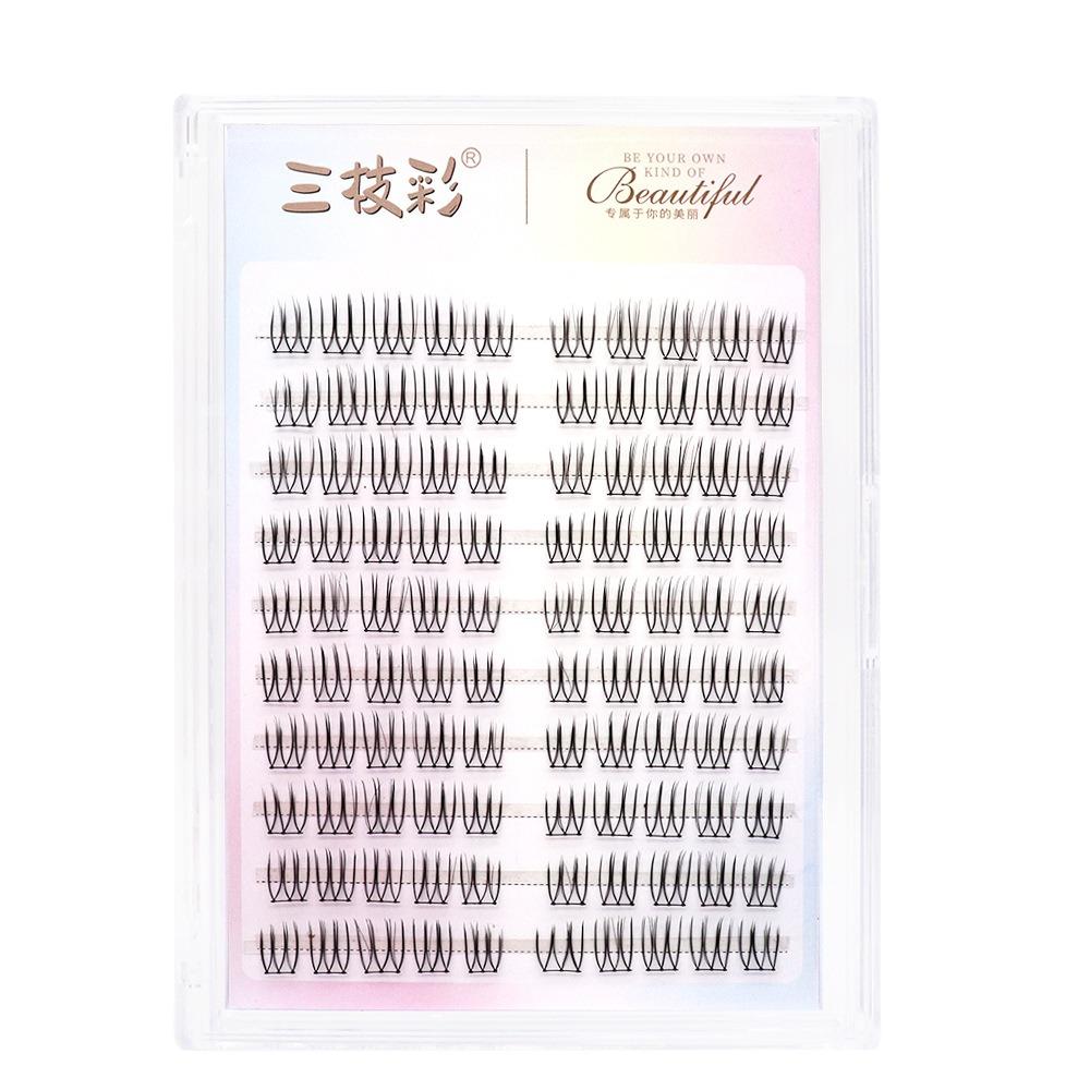 Superfine Segmented Eyelashes Bundles 10 Rows False Eyelashes Clusters  Makeup Tool
