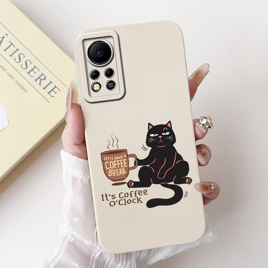 Phone Case for Infinix Hot 11s NFC X6812B Infinix Hot 11s X6812 Protection Cover Soft Liquid Silicone Coque Animals Bumper Shell