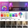 Беспроводной RGB настенный светильник: Прикроватная лампа для спальни, подсвечник в американском стиле для гостиной и коридора, атмосферный светильник.