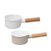 Noda Enamel Couleur Milk Pan 12cm White 65315  12cm Beige 65316
