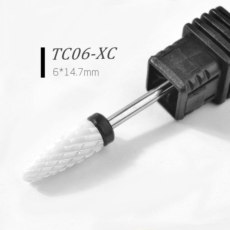 Ceramic Carbide Nail Drill Bits Milling Cutter For Manicure Set Mill Brush Manicure Machine Accessories for Removing Gel Varnish