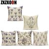 Decorative Throw Pillows Case Purple Lavender Flower Polyester Pillow Cushion Cover for Sofa Home Living Room Decoration