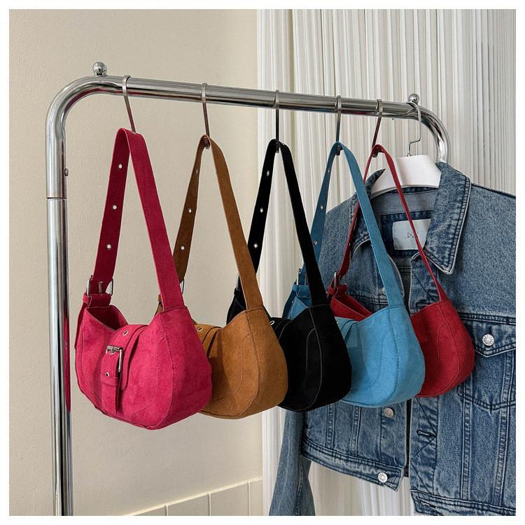 Retro Street Style Canvas Shoulder Bag Women 2023 New Trend Fashion Crossbody Bag